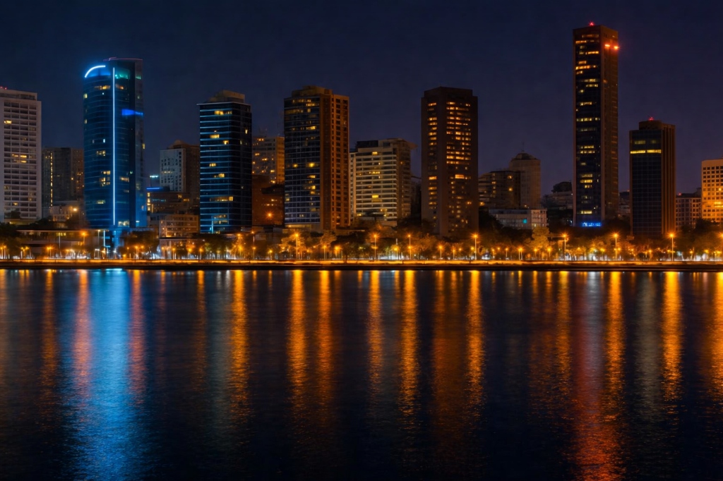 Luanda Night Skyline